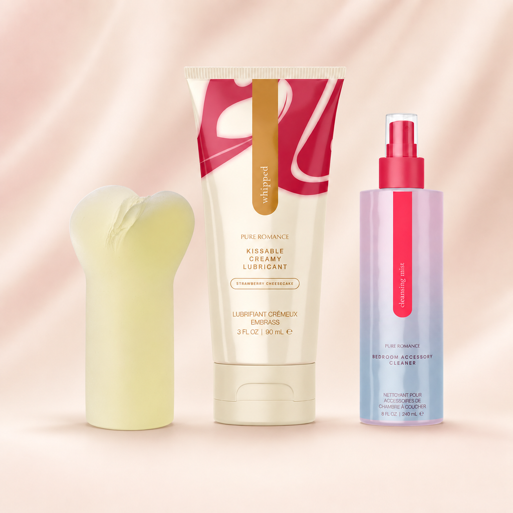 Combo Para Él con Glow Job, Whipped Strawberry Cheesecake y Cleansing Mist