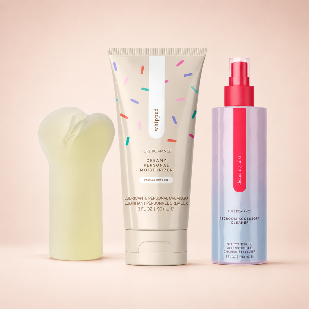 Combo Para Él con Glow Job, Whipped Vanilla Cupcake y Cleansing Mist